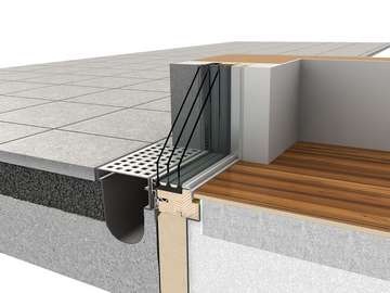 Cross sectional picture of the new Internorm "ALL GLASS" window 